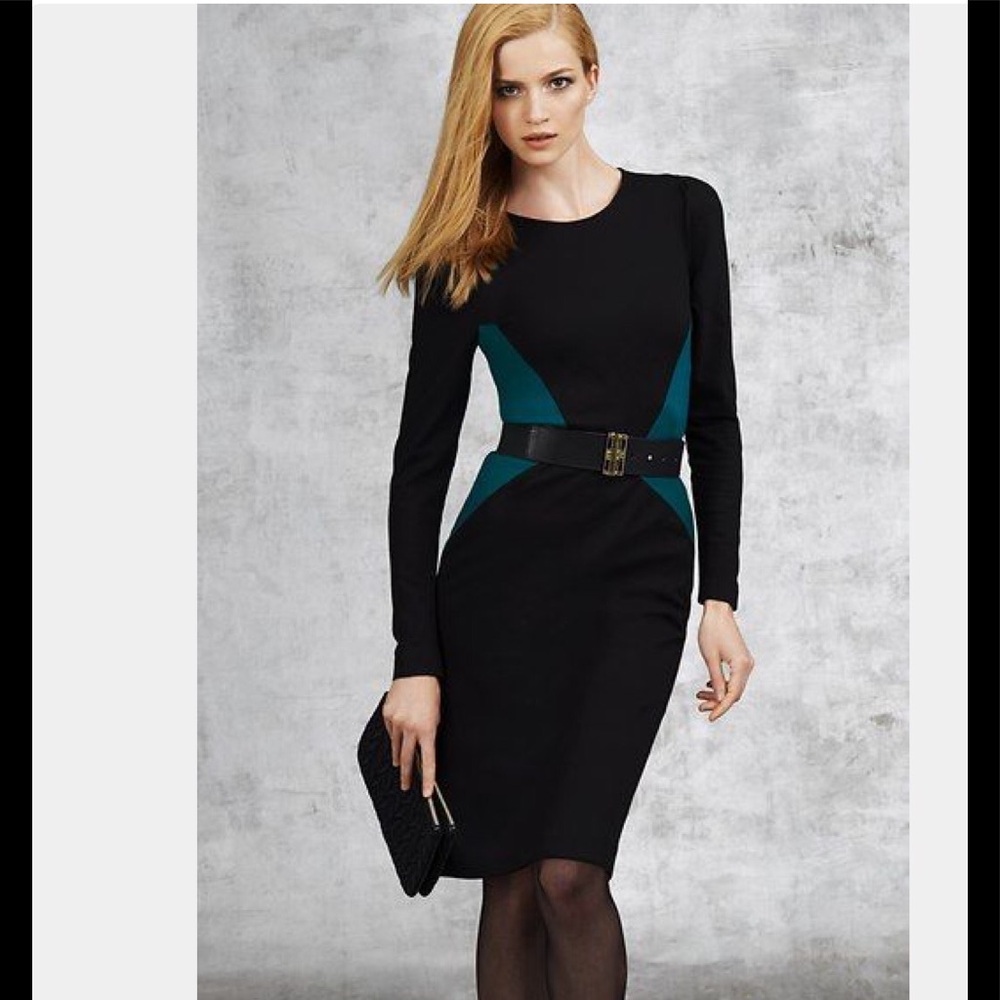 Ann Taylor knit color block dress